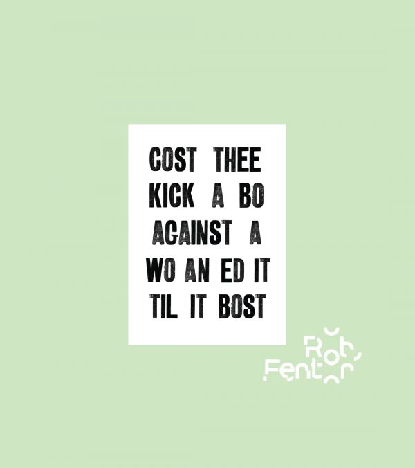 Cos kick a bo • Digital print